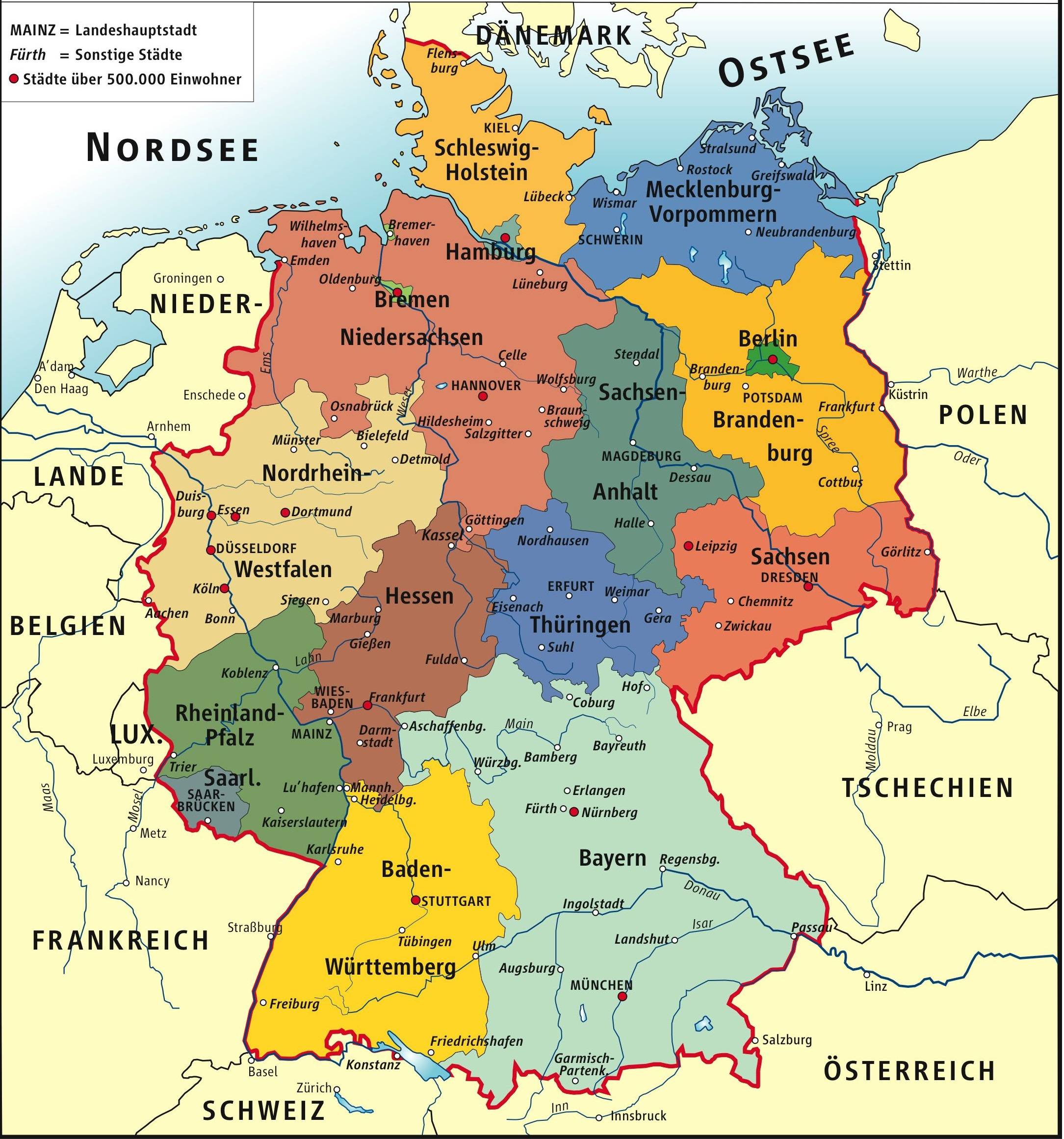 Map Of Germany 